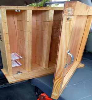 carpenter custom build a wooden drying rack.